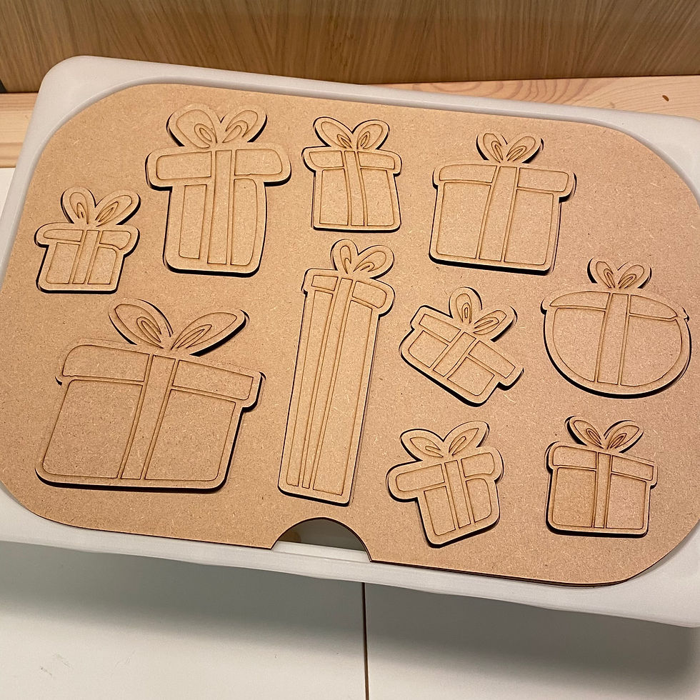 Gift Present Puzzle Activity Lid