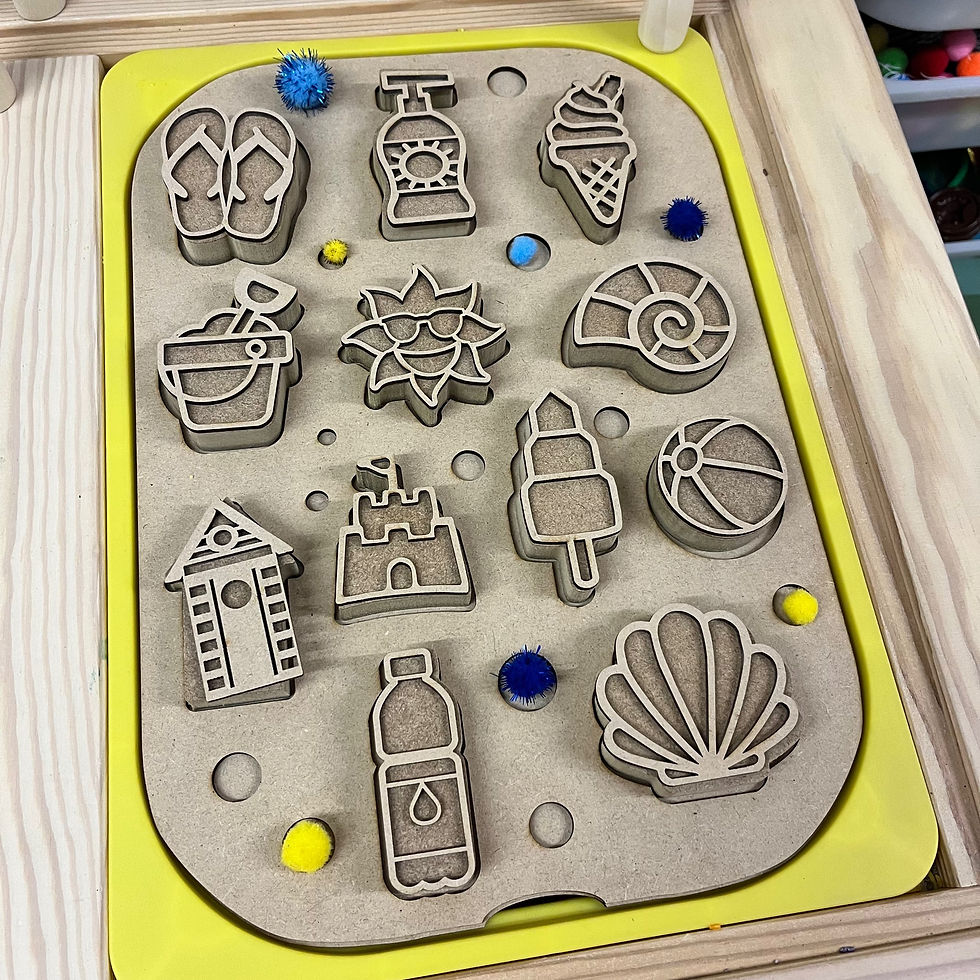 Thumbnail: Summer Beach Seaside 3D Puzzle Activity Lid