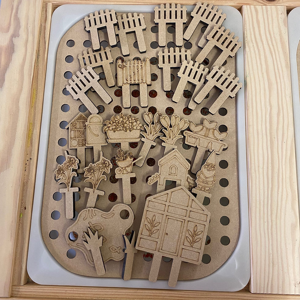 Thumbnail: Interchangeable Playscene Lid - Spring Garden