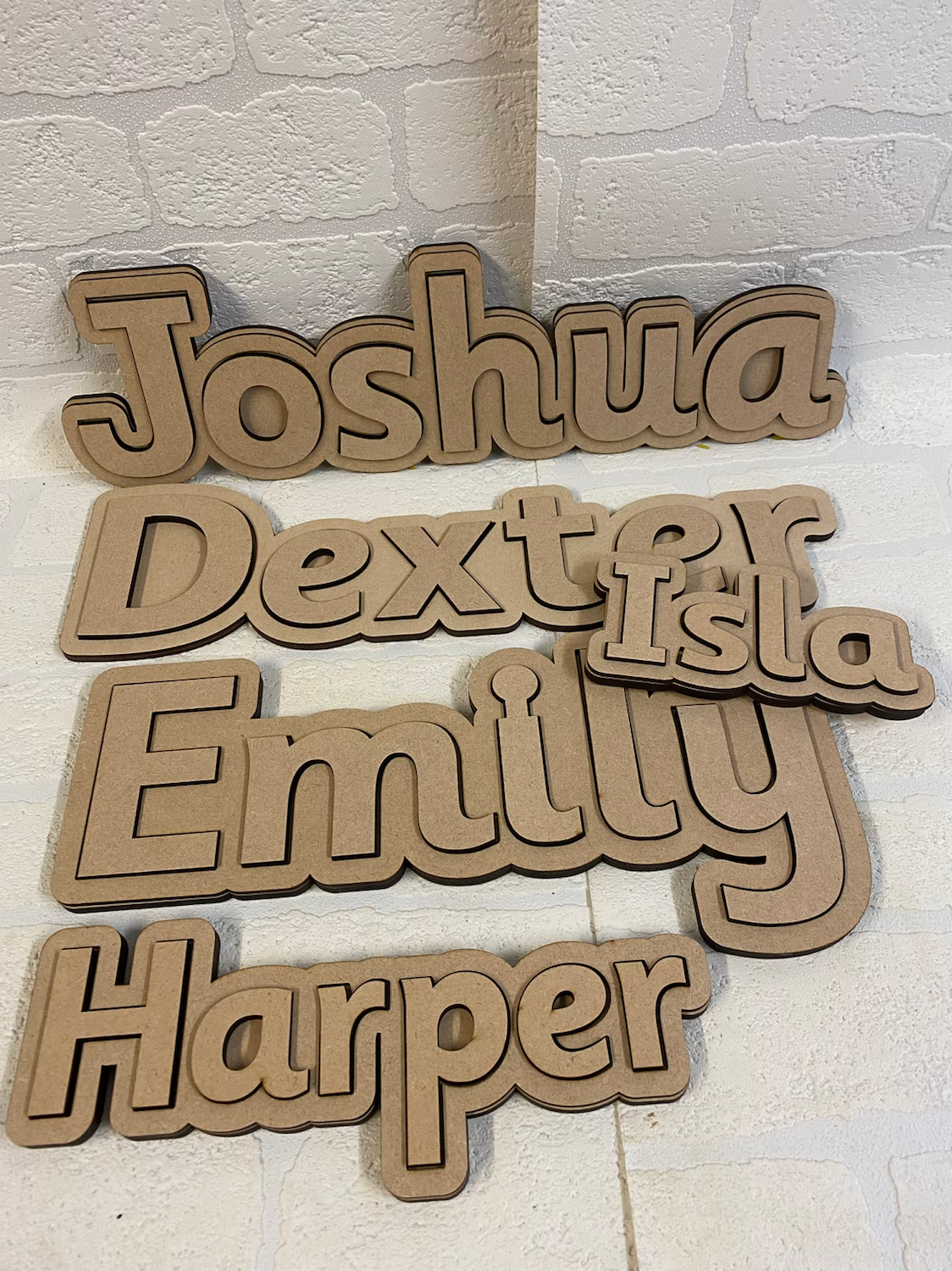Name Puzzle Sensory Trays