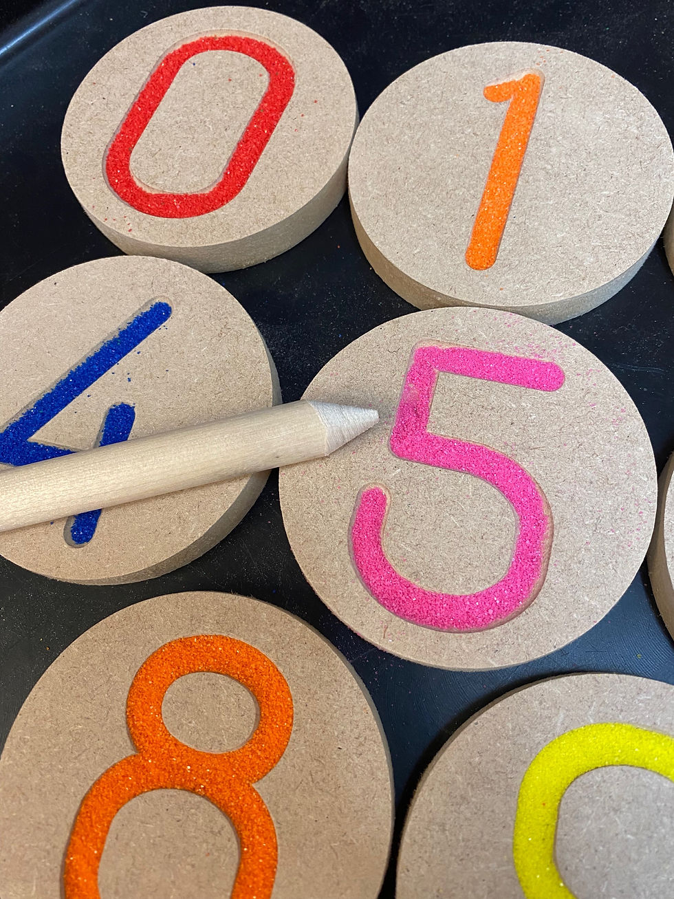 Thumbnail: Chunky tracing number and pre writing shapes discs