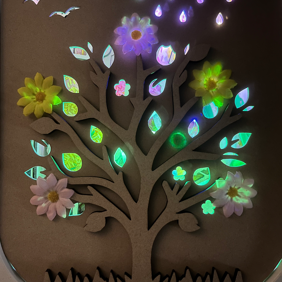 Thumbnail: BASICS Spring tree light up Flisat Activity lid