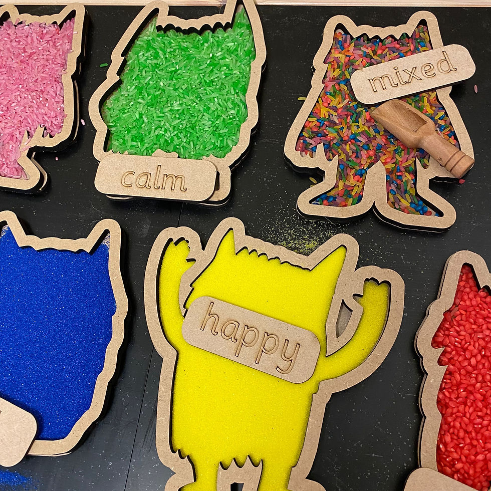 Thumbnail: Colour Monster sensory trays