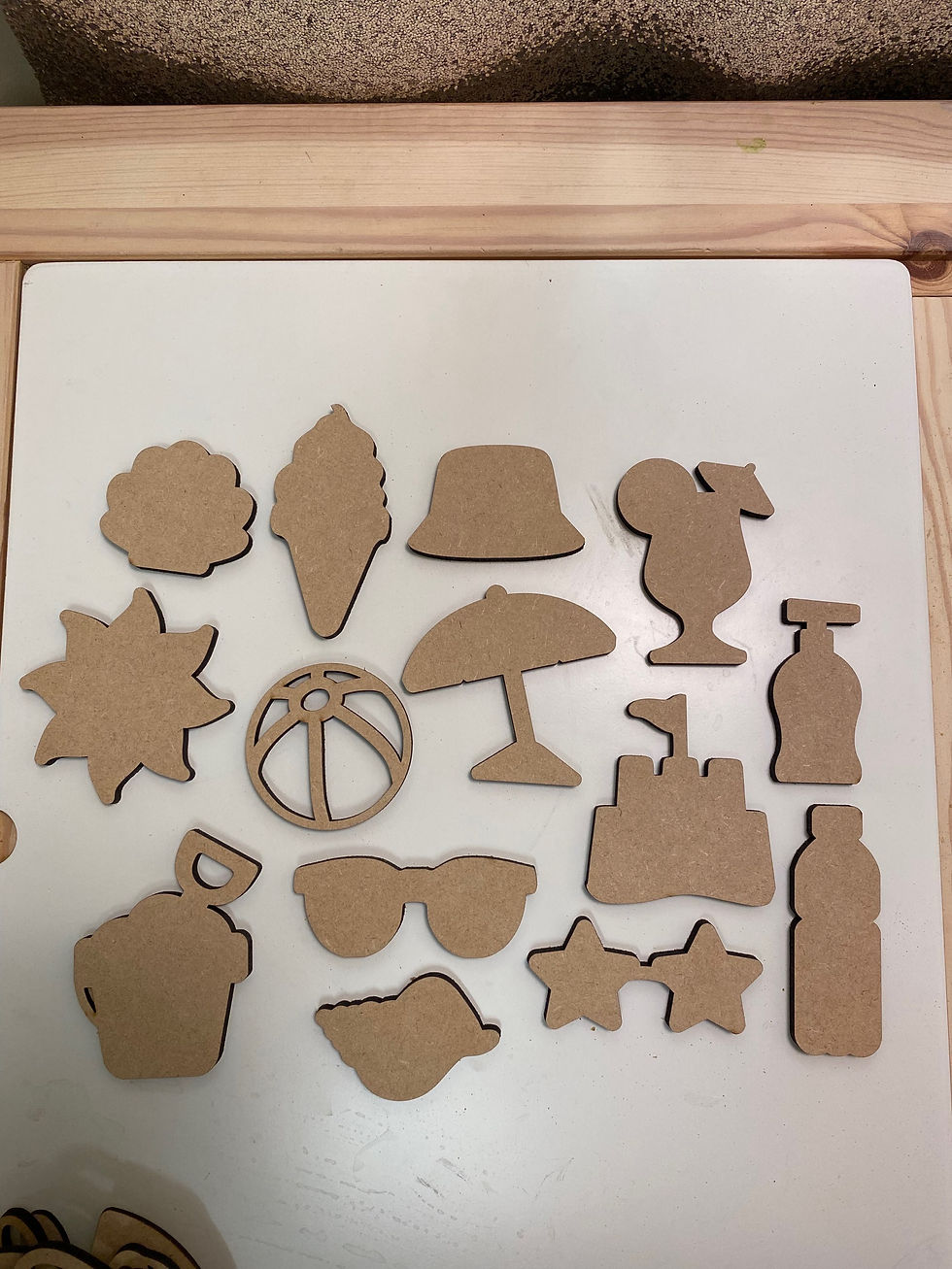 Thumbnail: BASICS Set of Seaside Beach shapes (pk 14)