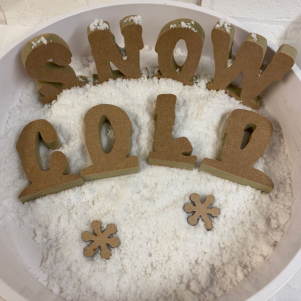 Thumbnail: Snowy font letters 10cm (Priced PER Letter)