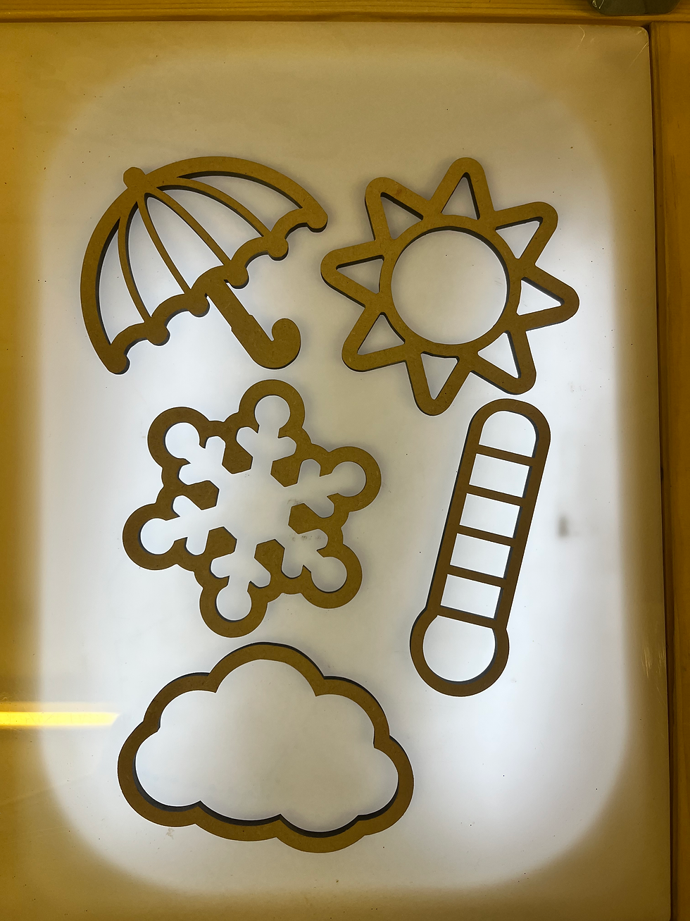 Thumbnail: BASICS Weather themed sensory tray set (5 pack)