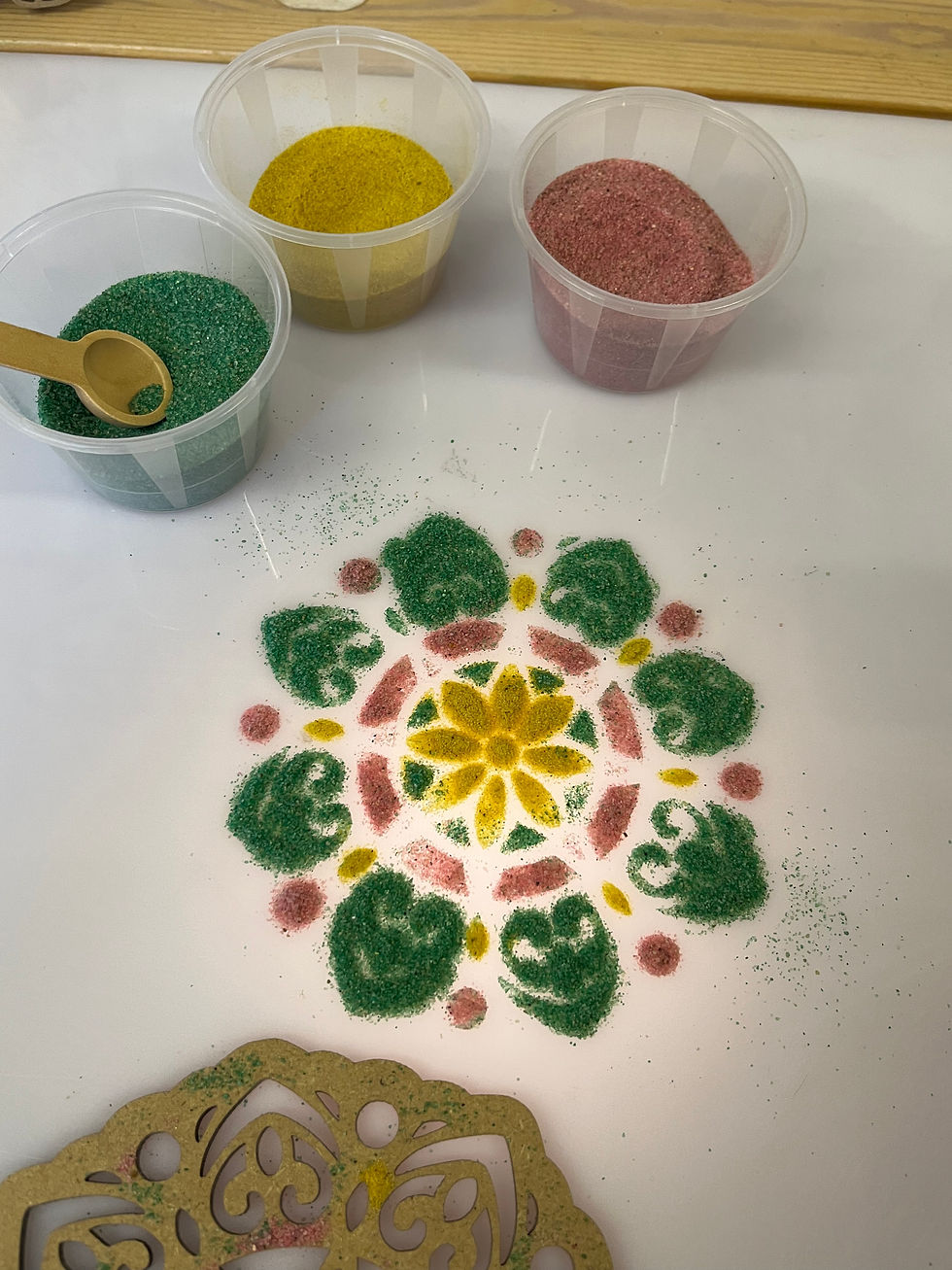 Thumbnail: Diwali Deep Tinker trays with stencil lids set of 4