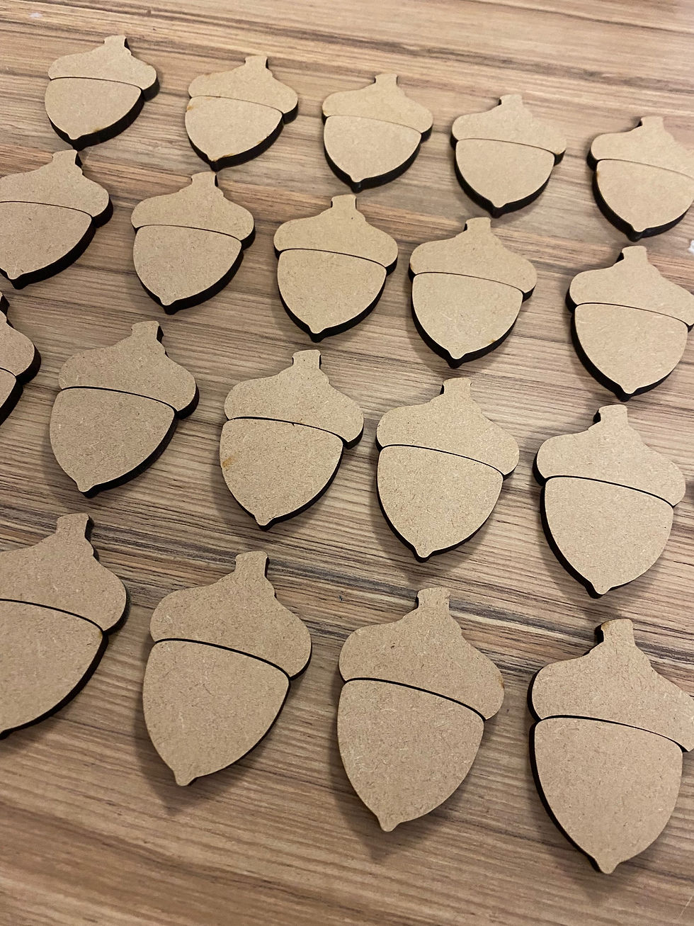 Thumbnail: 7cm Acorn blanks (Pack of 26)