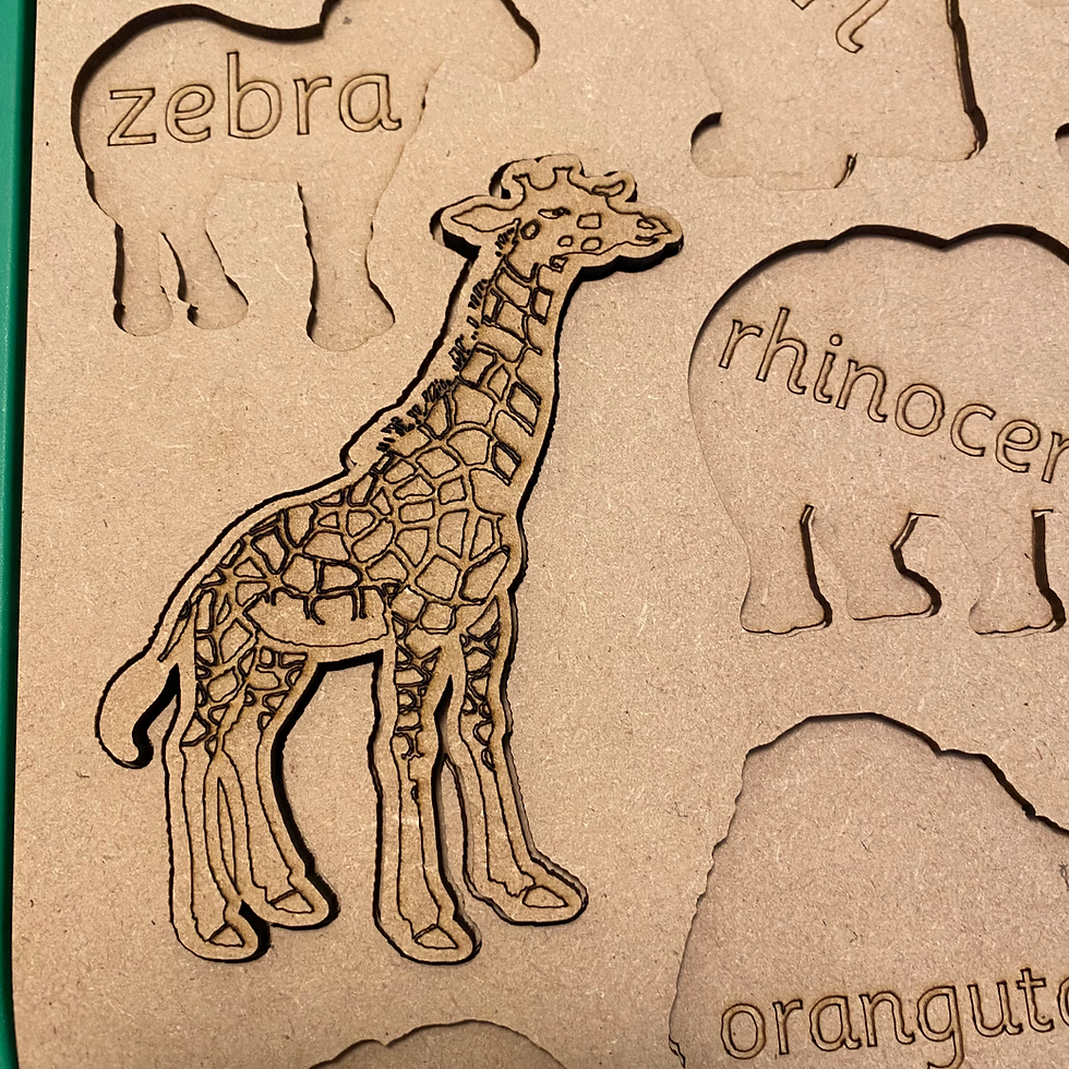 Thumbnail: Learn about Wild animals Activity Puzzle Lid