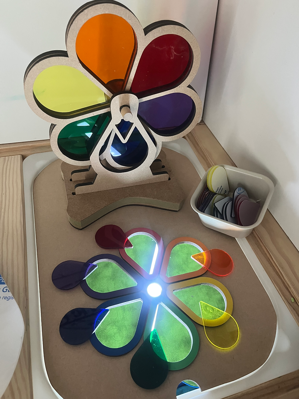 Thumbnail: Chunky Sensory - Colour Flower Spinning wheel