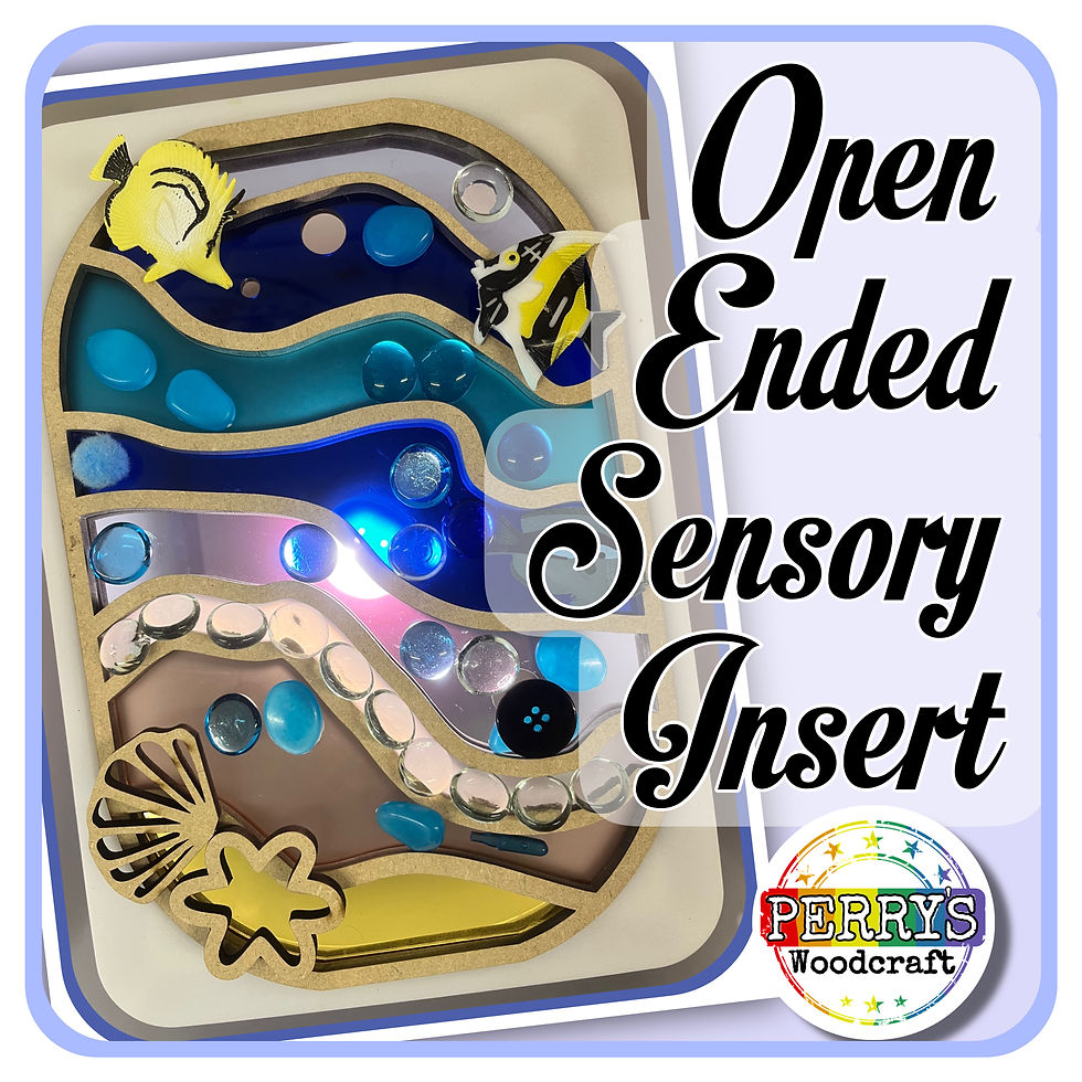 Chunky open ended Sensory lightbox insert