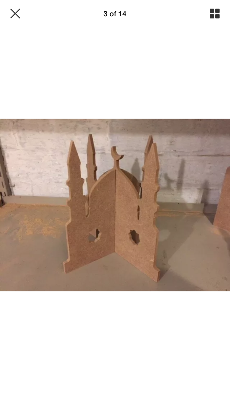 Thumbnail: 6mm 3D Standing Mosque / Masjid 