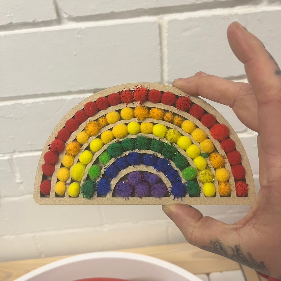 Thumbnail: BASICS Mini rainbow sensory trays (3 pack) 