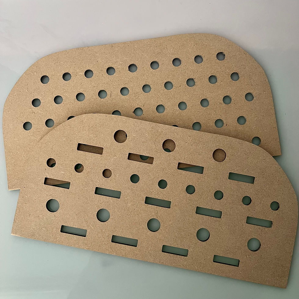 Thumbnail: BASICS Trofast HOLES AND SLOTS slim insert (set of 2)