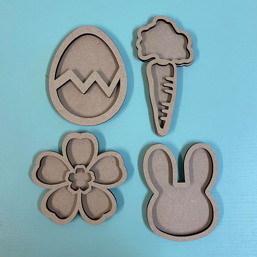 Thumbnail: BASICS - Set of four MINI Easter sensory trays