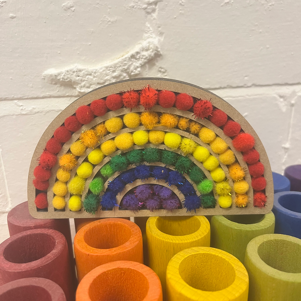 Thumbnail: BASICS Mini rainbow sensory trays (3 pack) 