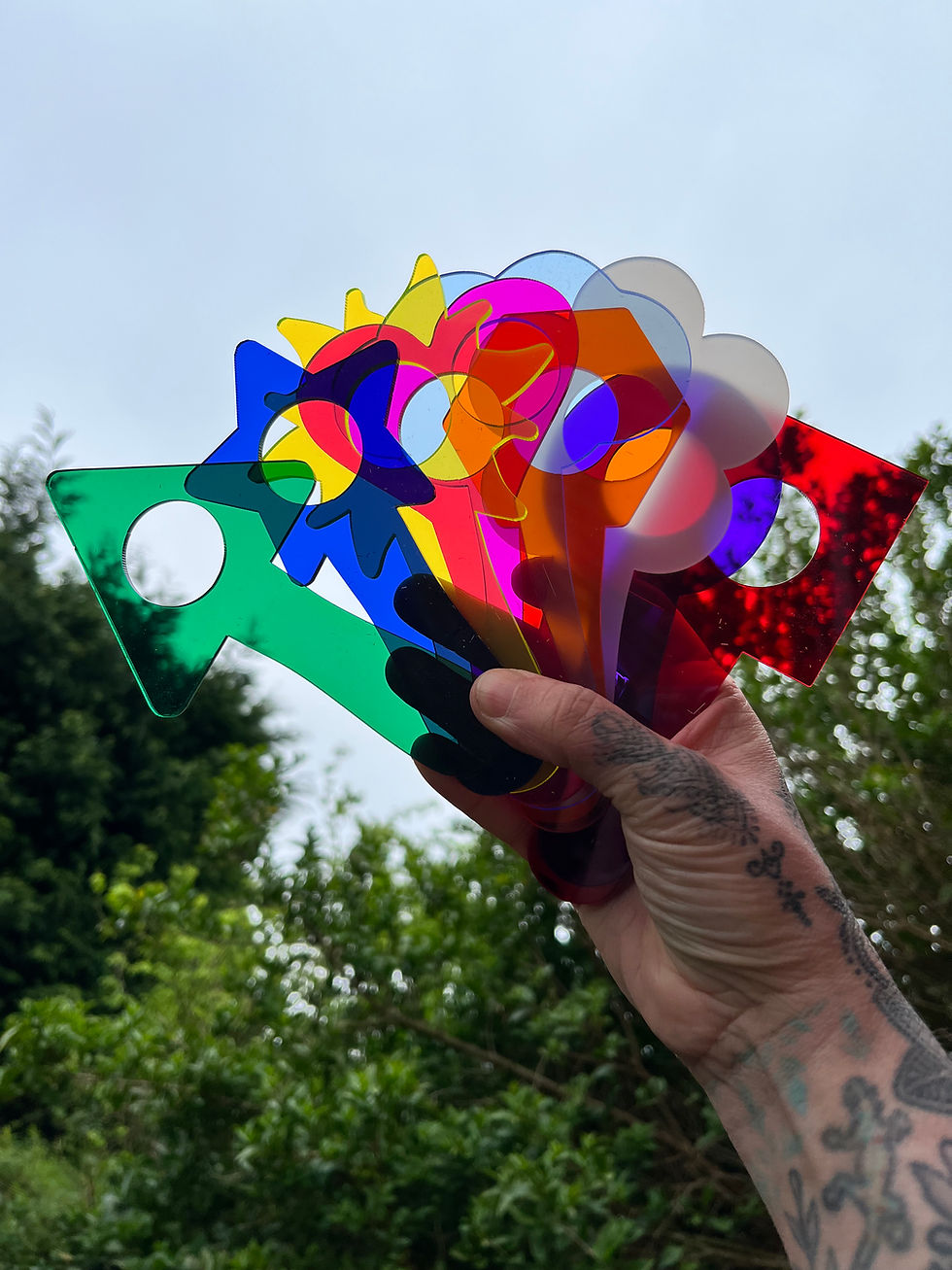 Thumbnail: Acrylic colour and shape finder bubble wands