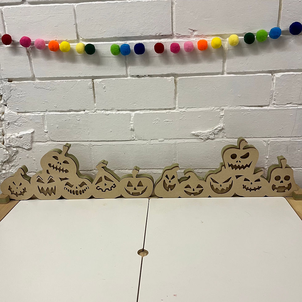 Thumbnail: Halloween Pumpkin Flisat / Tuff Tray Backdrop set