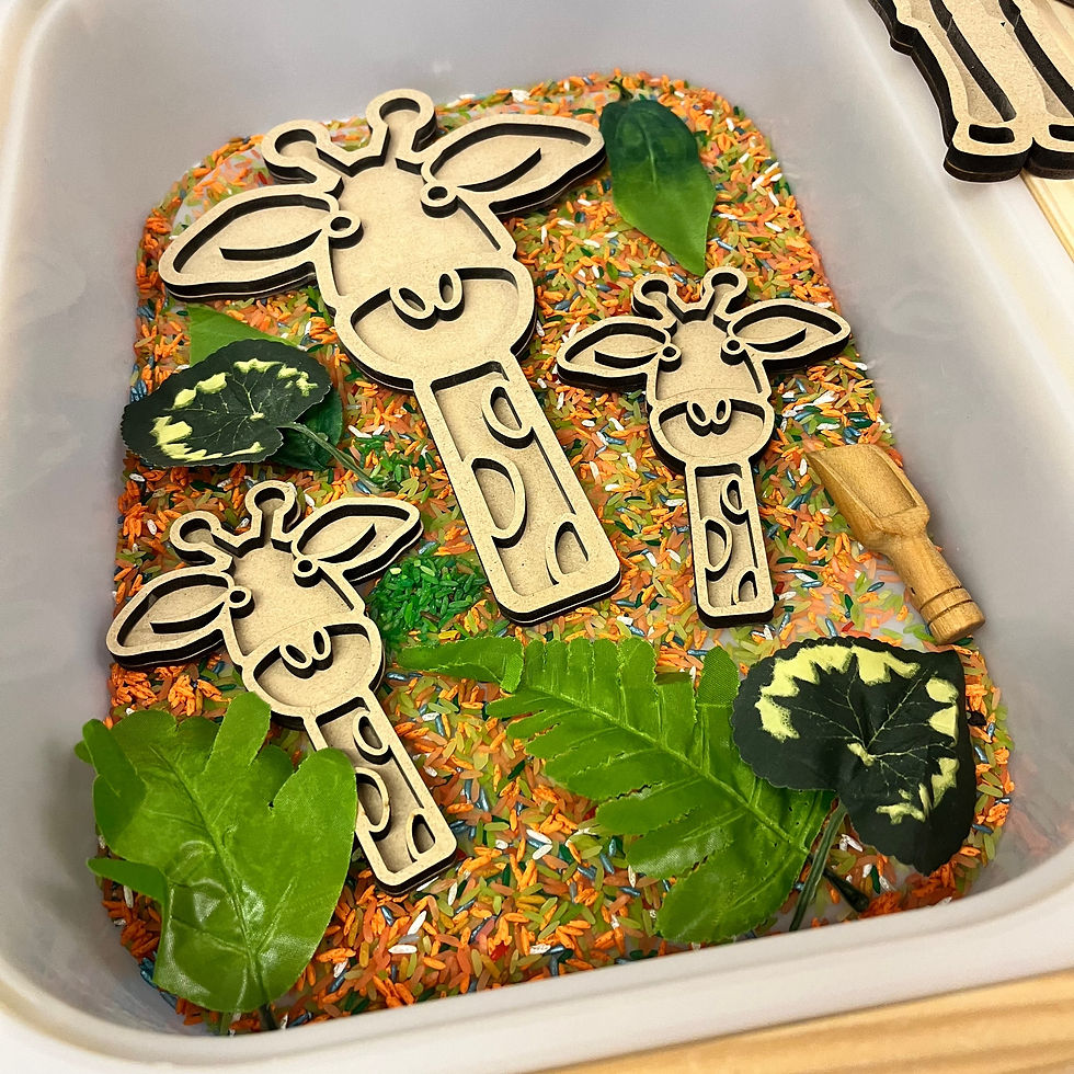 Thumbnail: GIRAFFE sensory tray and activity lid collection