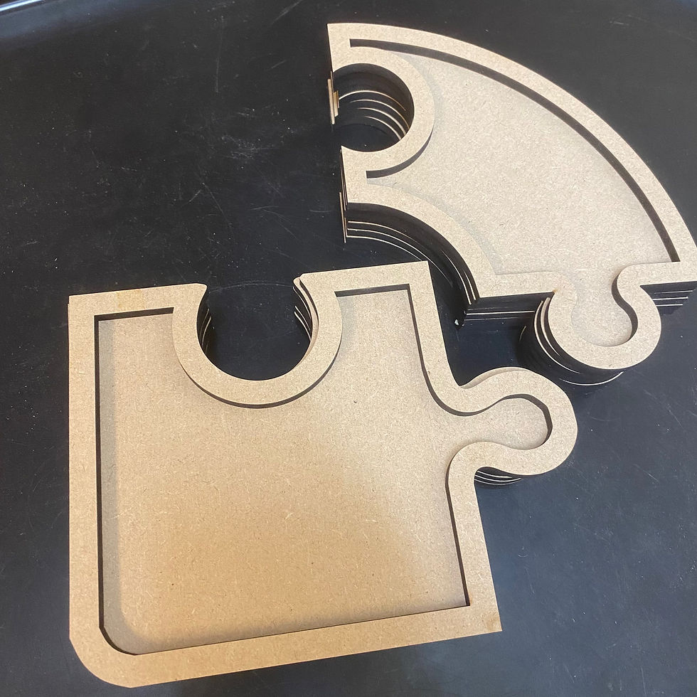 Thumbnail: Puzzle join together sensory trays