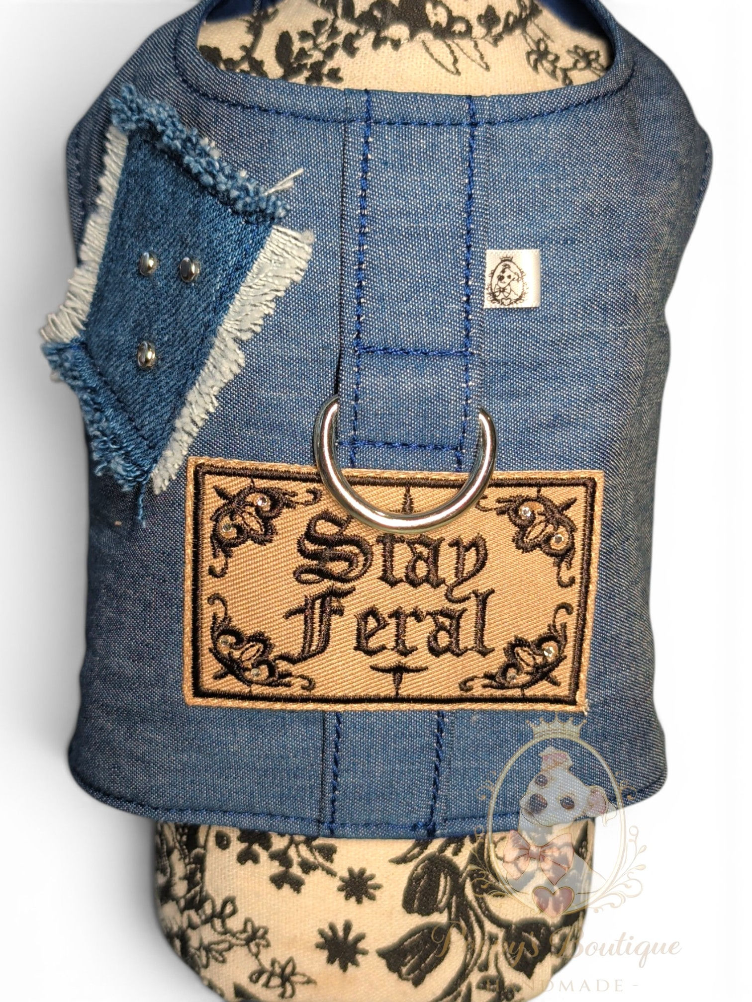 Stay Feral Handmade Dog Harness S/M/L