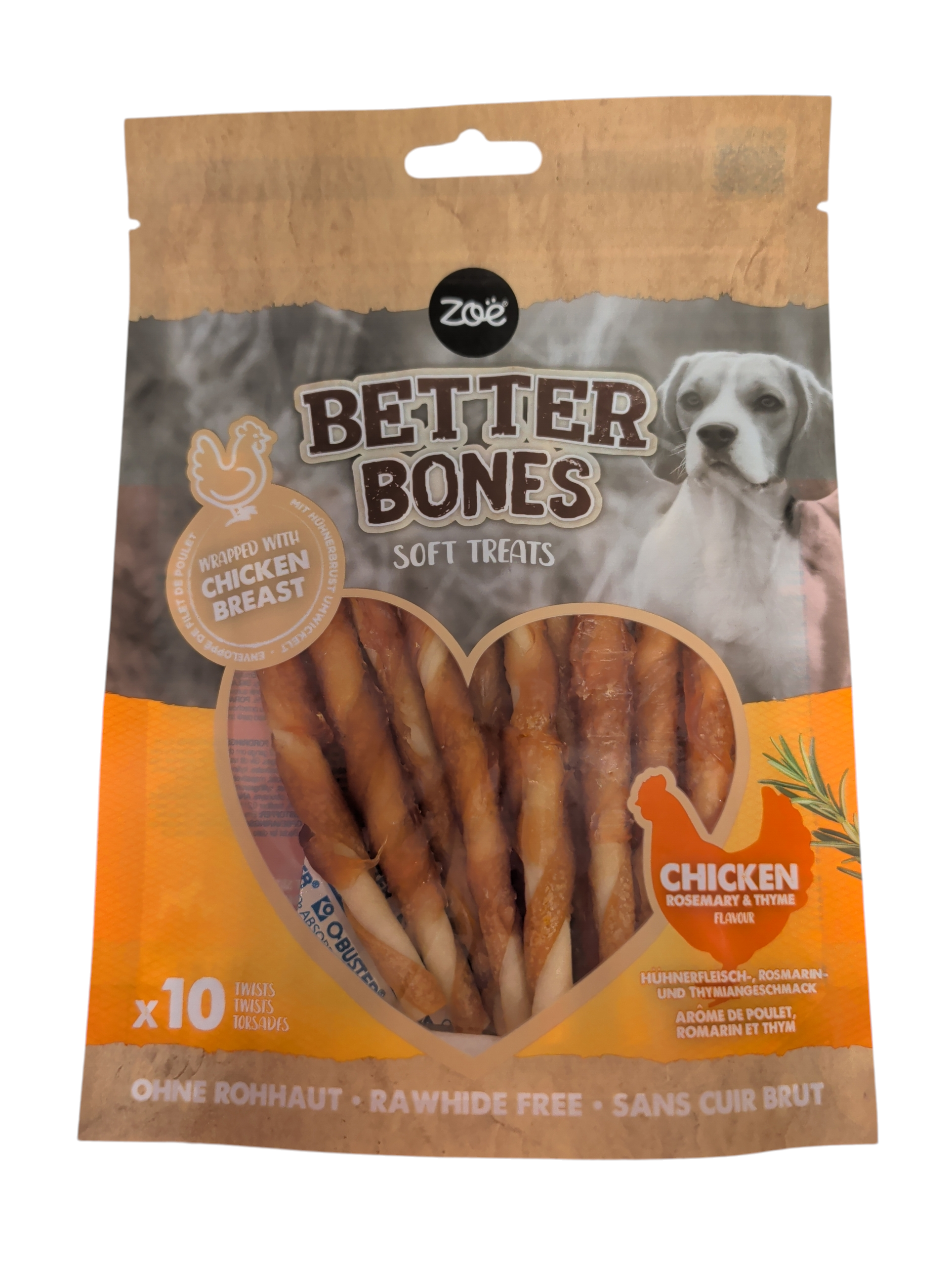 Better Bones Soft Dog Treats – Chicken, Rosemary & Thyme (x10)
