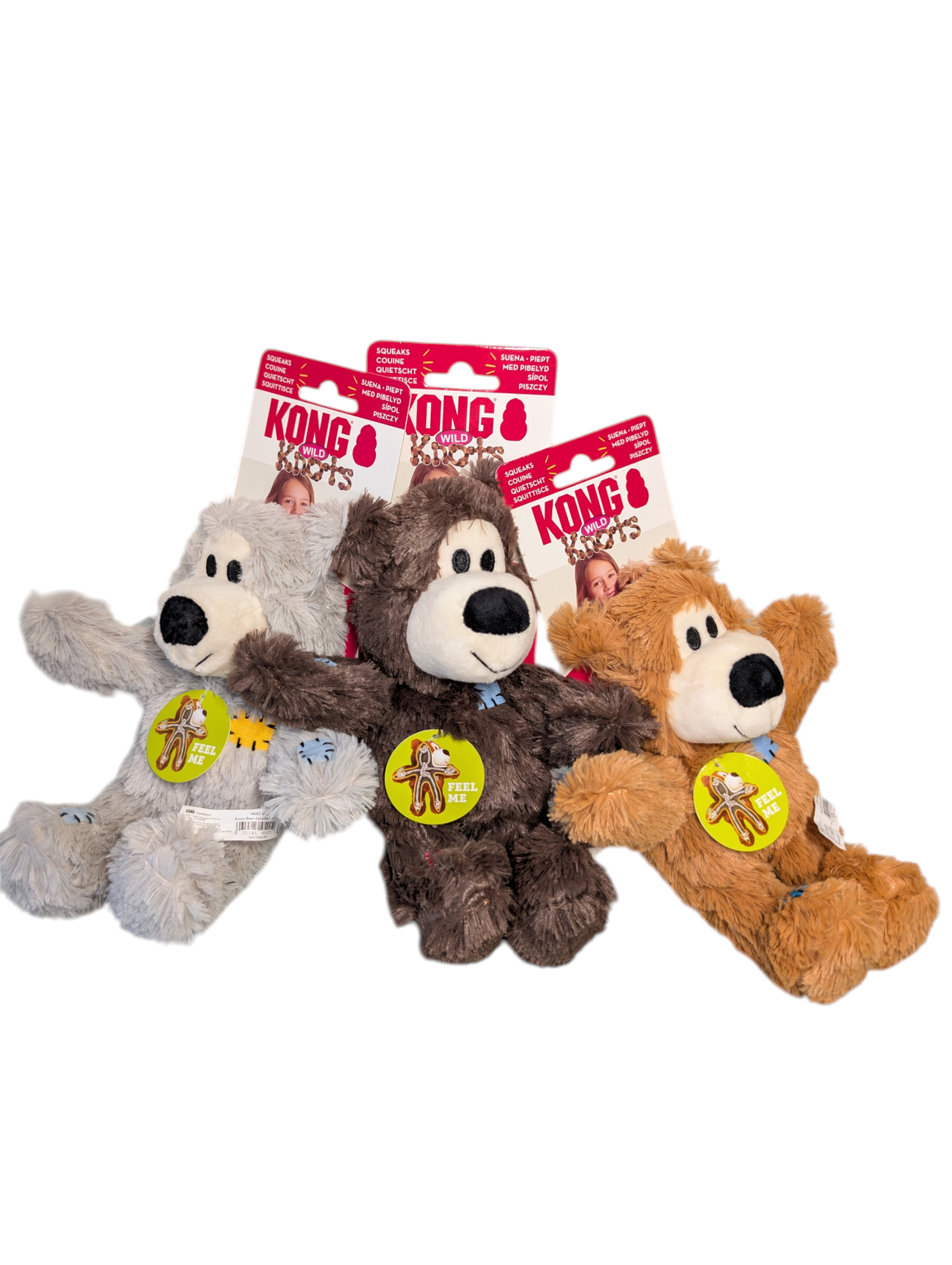 KONG Wild Knots Bear Dog Toy – Approx. 8” Long