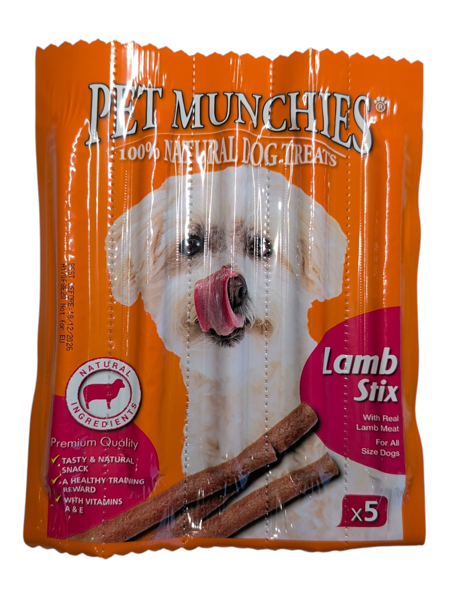 Pet Munchies Lamb Stix Dog Treats (5 Pack) – Natural Training Rewards