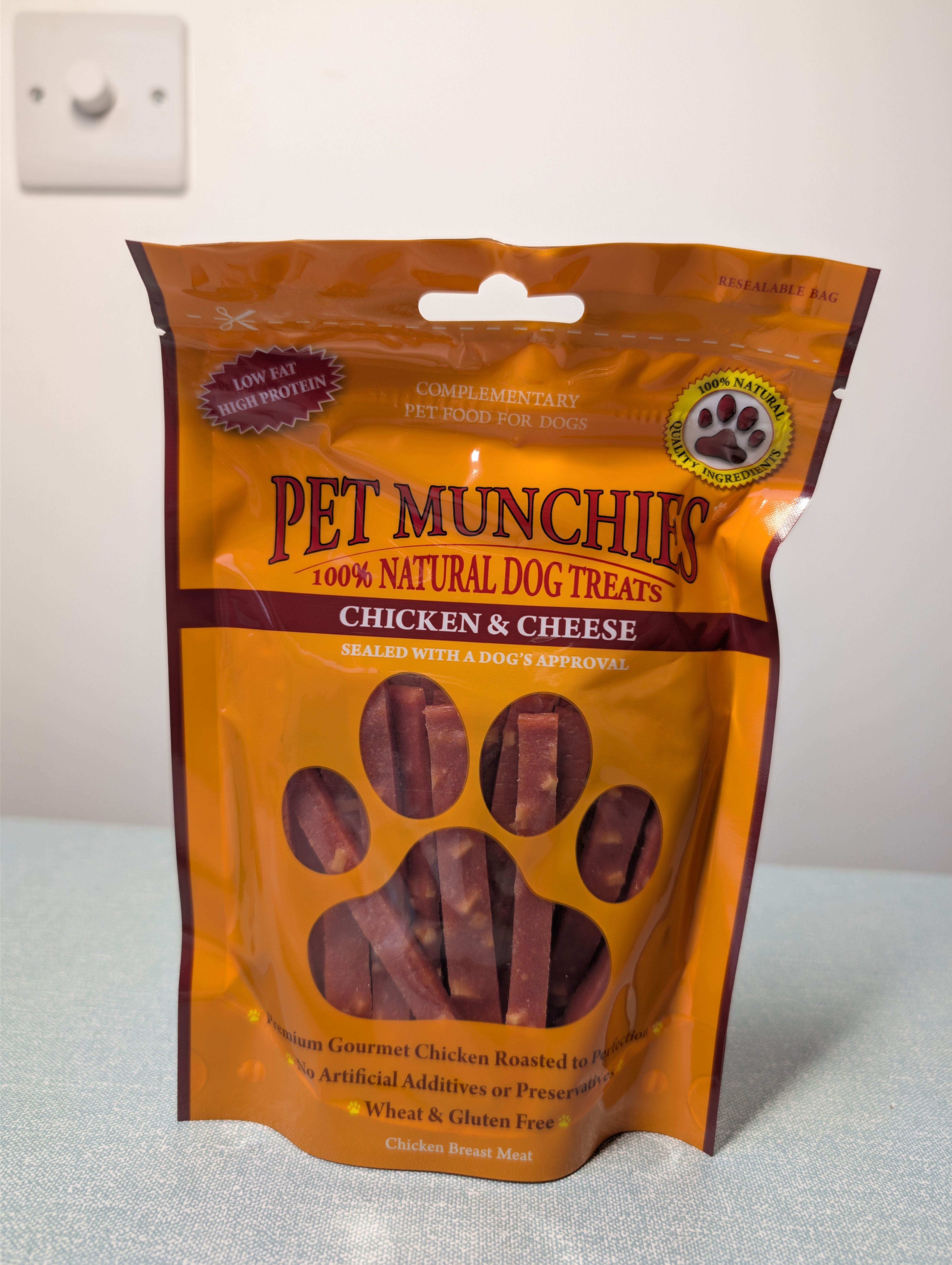 Pet Munchies Chicken & Cheese Dog Treats – 100g