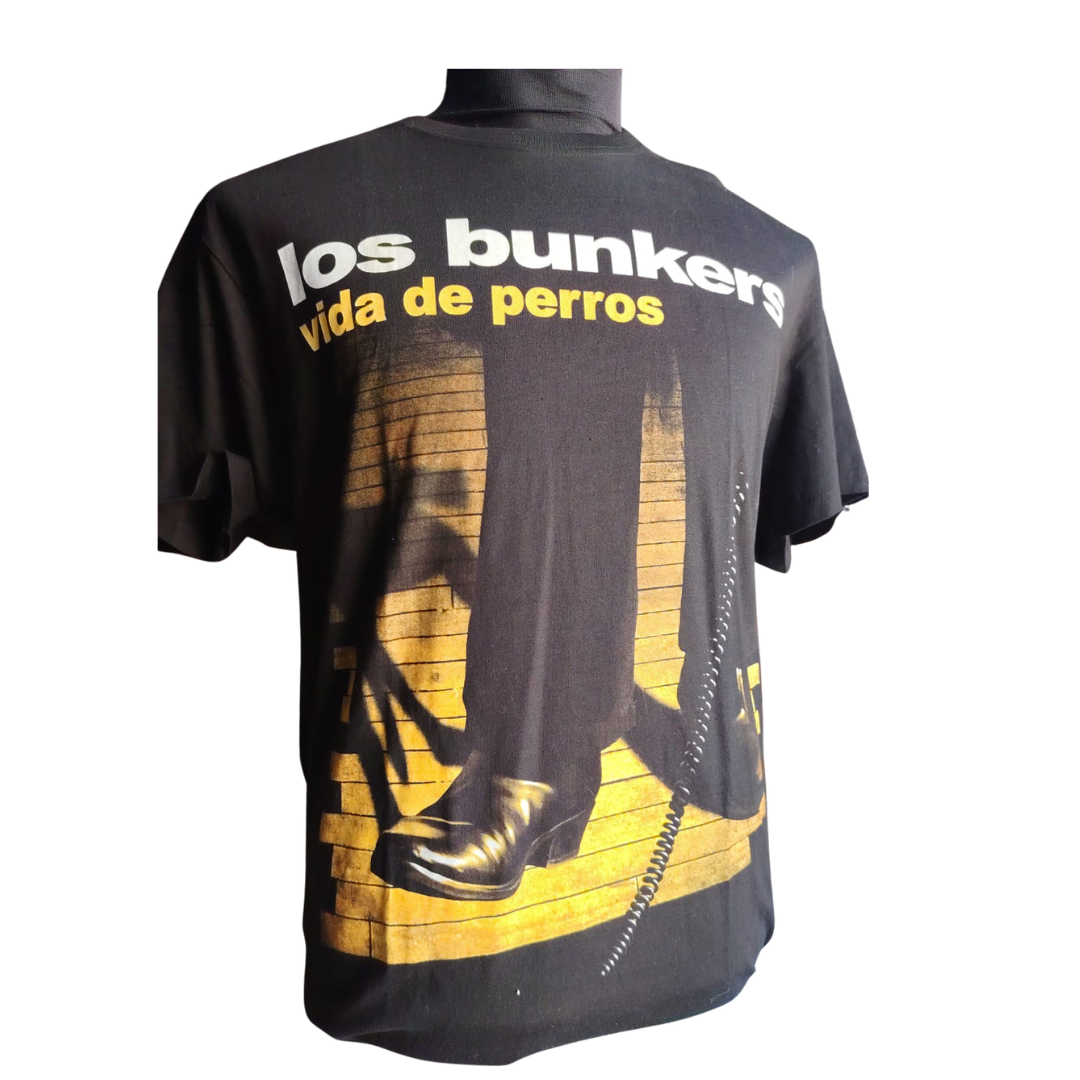 Polera de Los Bunkers "Vida de Perros"