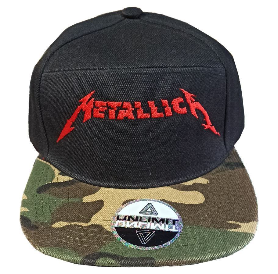 Miniatura: Gorra bordada con diseño de Metallica (Visera curva/plana)