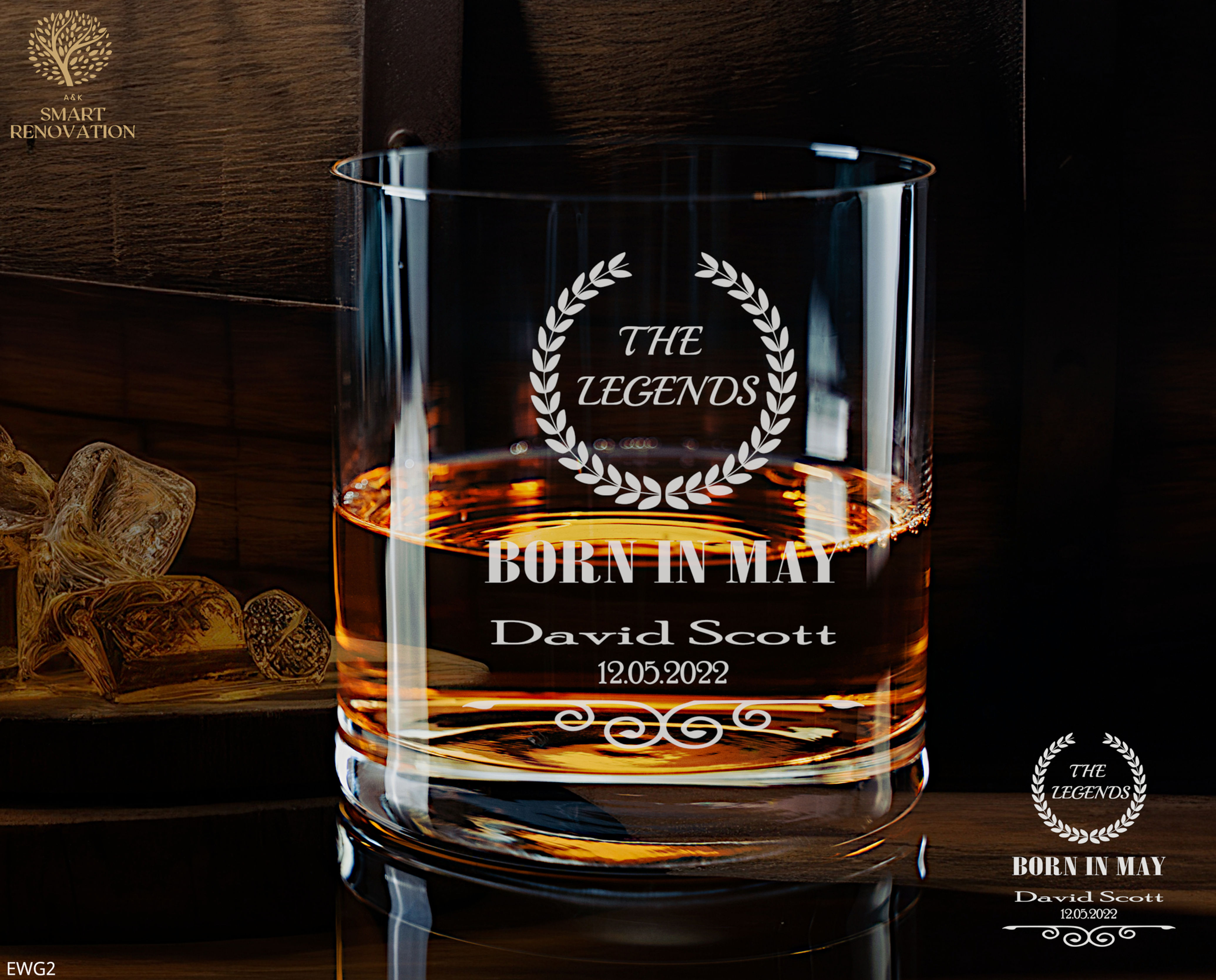 Whisky Glass Engraved Glass Gift Any Occasion Glass Personalised Glass