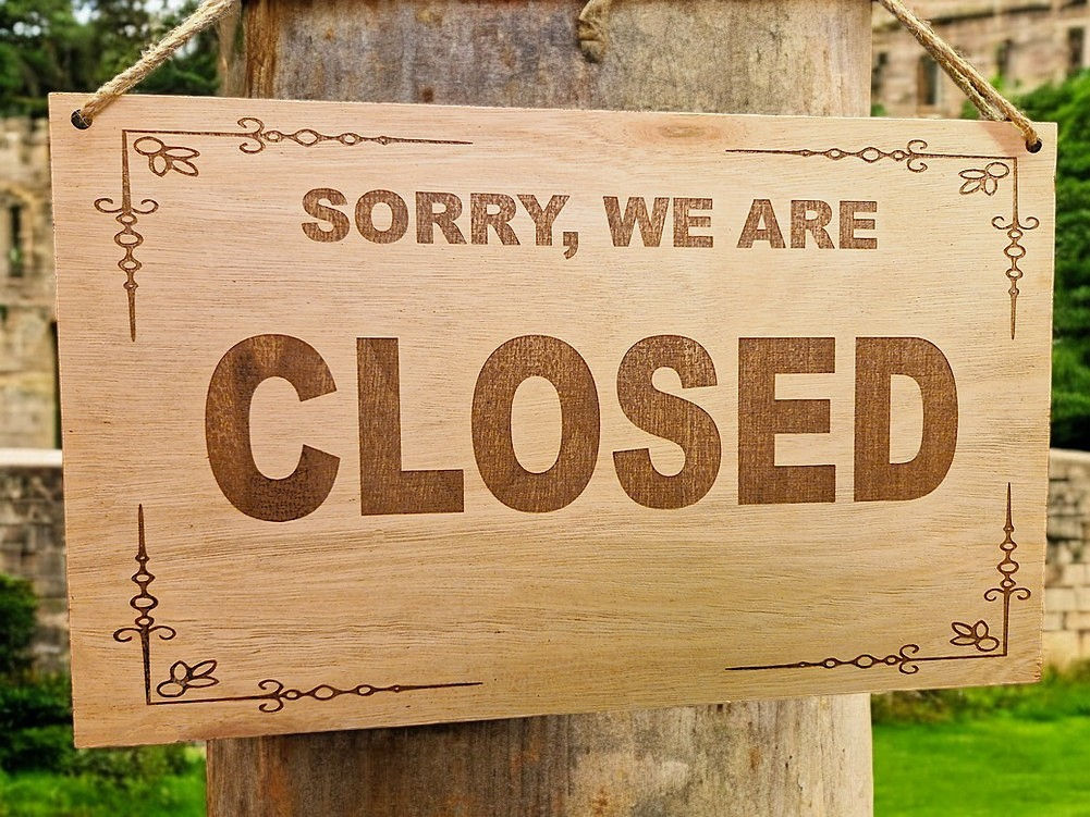 Open Closed Sign Reversible Notice Shop Sign 370x220 mm Engraved Sing