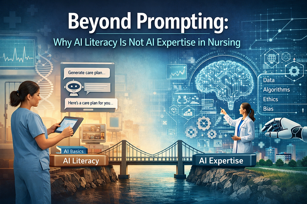 Beyond Prompting: Why AI Literacy Is Not AI Expertise in Nursing