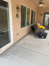 Cleared yard in Henderson NV after cinder block removal with all construction debris removed and space clean and usable