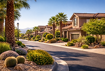 Green Valley Ranch Henderson NV luxury residential neighborhood and community landscape served by Wolfcore junk removal and junk hauling services