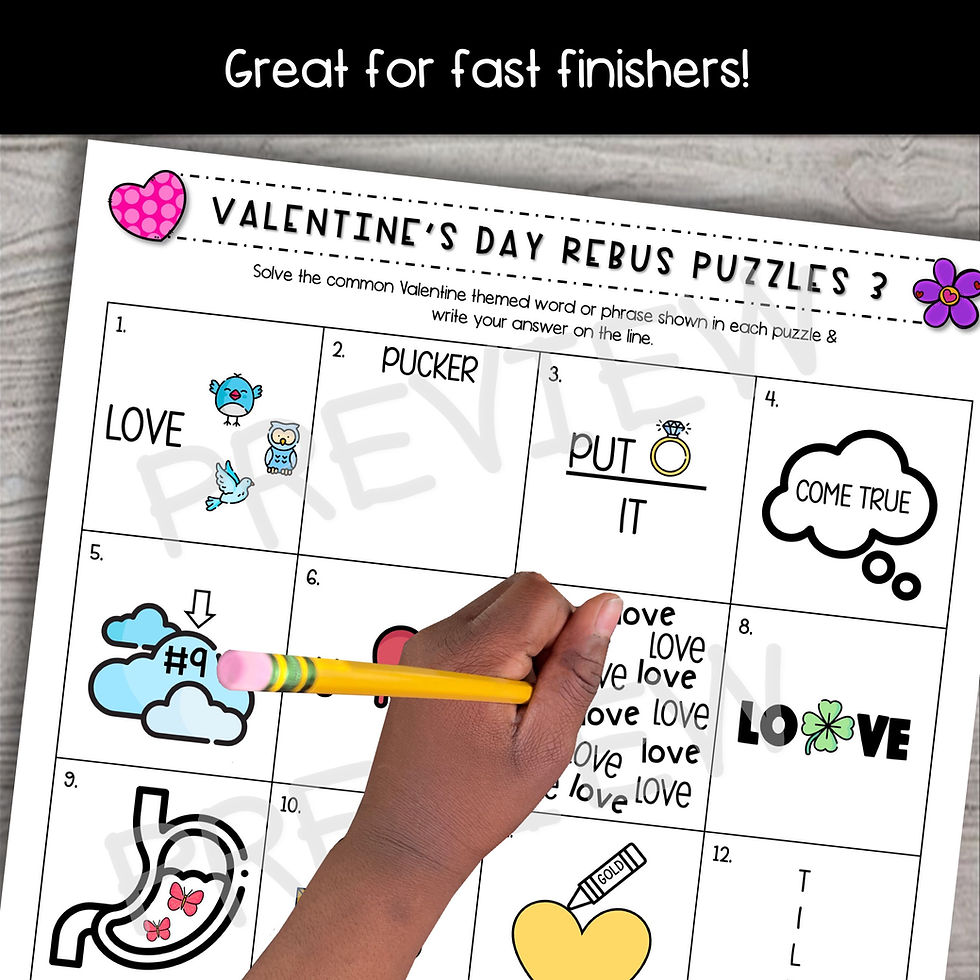 Thumbnail: Brainteaser Rebus Puzzles - Valentine's Day Edition