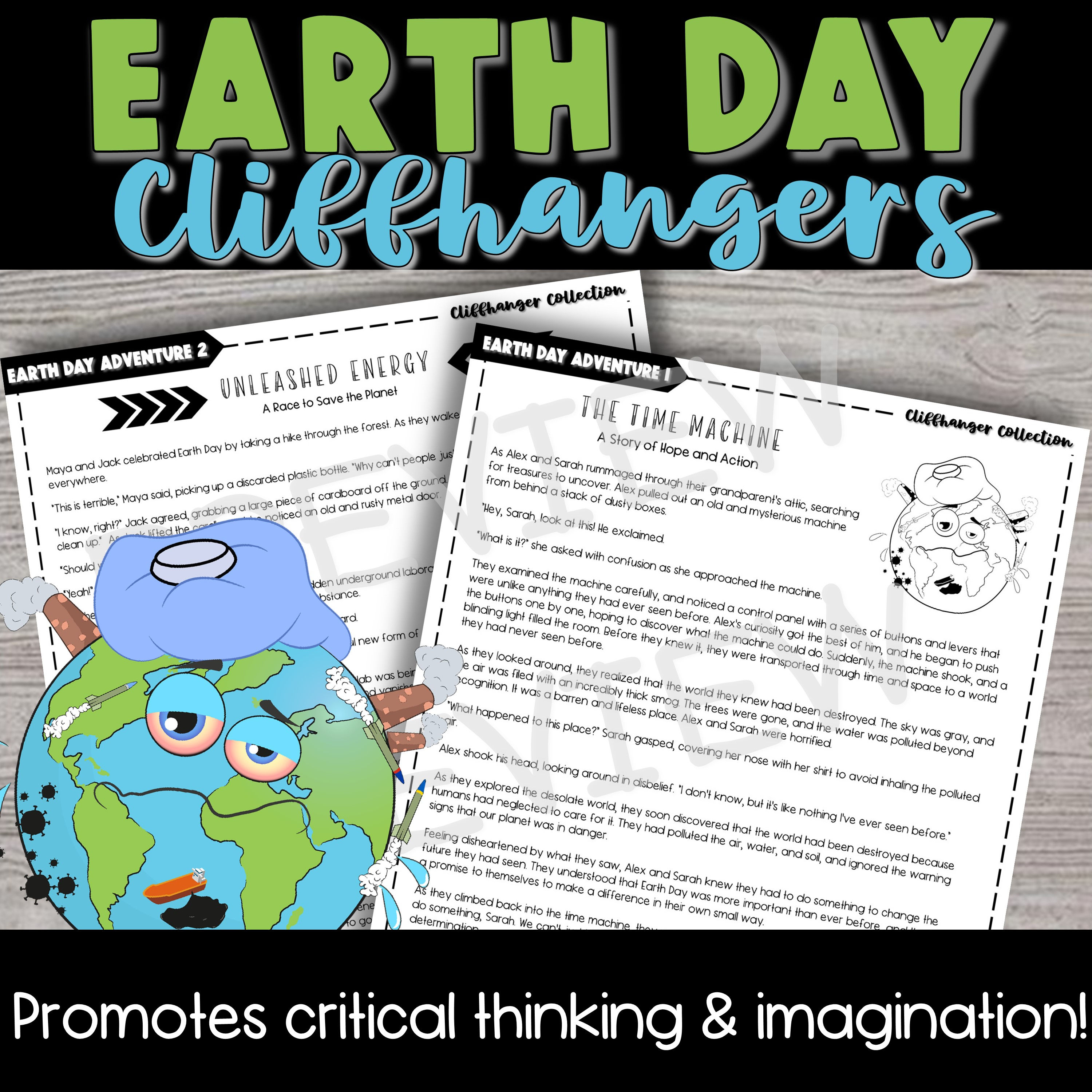 Earth Day Cliffhanger Collection - Creative Writing Activity