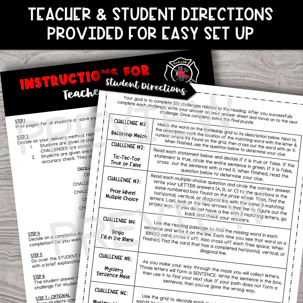 Thumbnail: The March on Washington ESCAPE ROOM Activity - Reading Comprehension