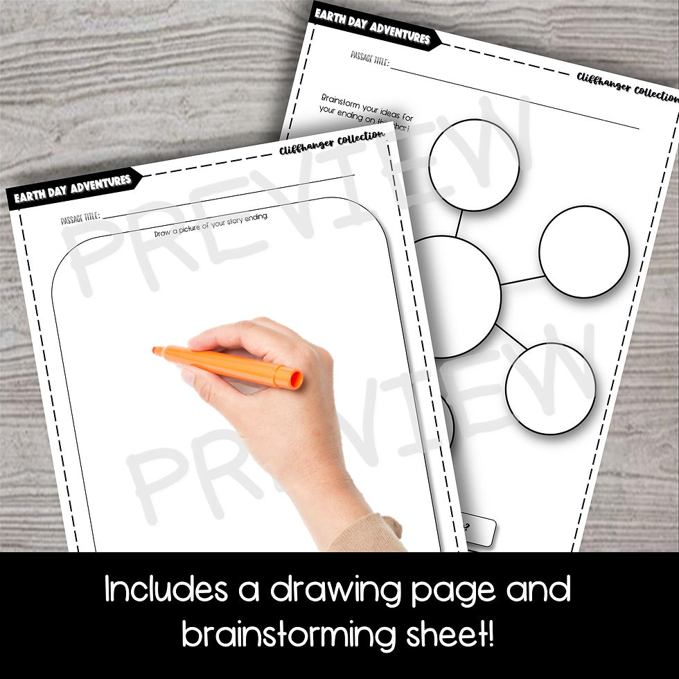 Thumbnail: Earth Day Cliffhanger Collection - Creative Writing Activity