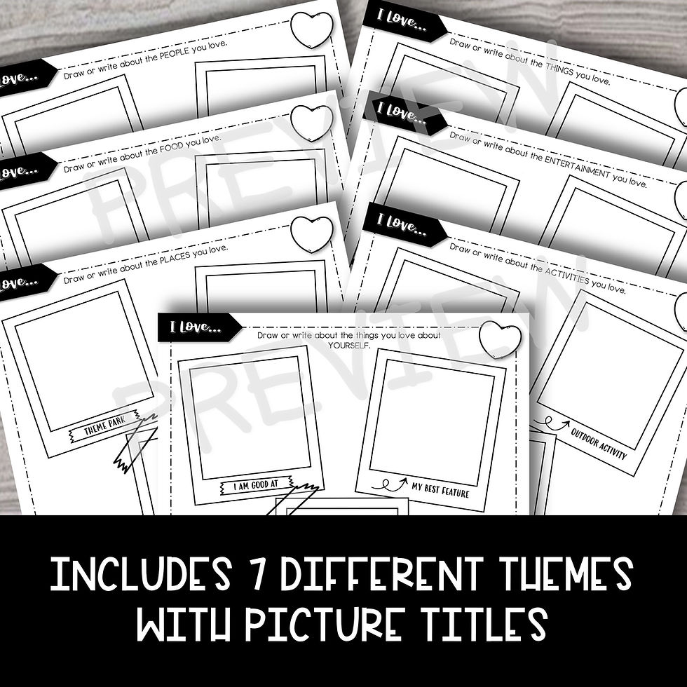 Thumbnail: Valentine's Day Reflection Book Activity - Printable & Digital