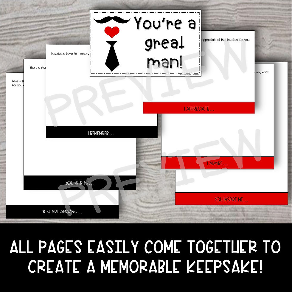 Thumbnail: Father's Day Flipbook Writing Activity - Printable & Digital