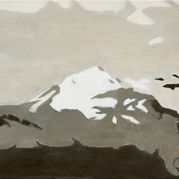 mountain with snow on top 'White', 2025
Acrylic & oil on canvas
30x 40cm