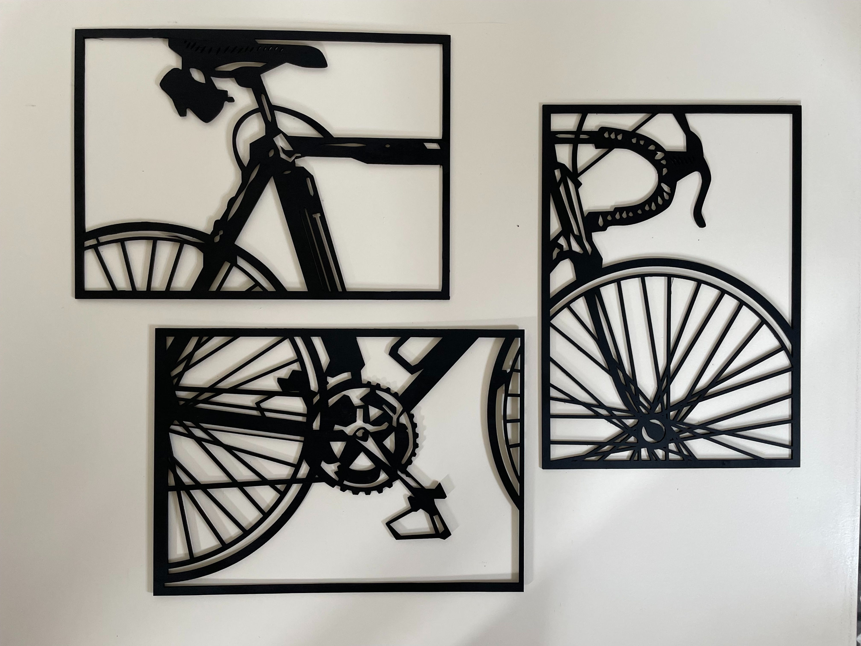 Wielrenfiets wanddecoratie