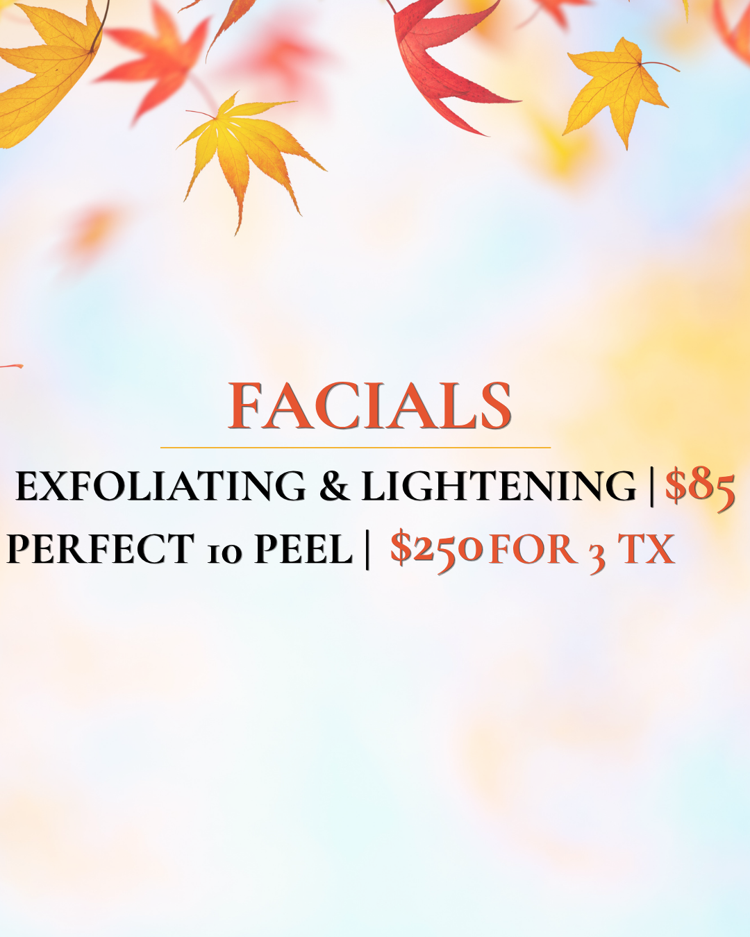 September Specials | Facials
