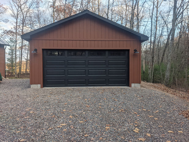 Wood Siding Garage Solid Stain