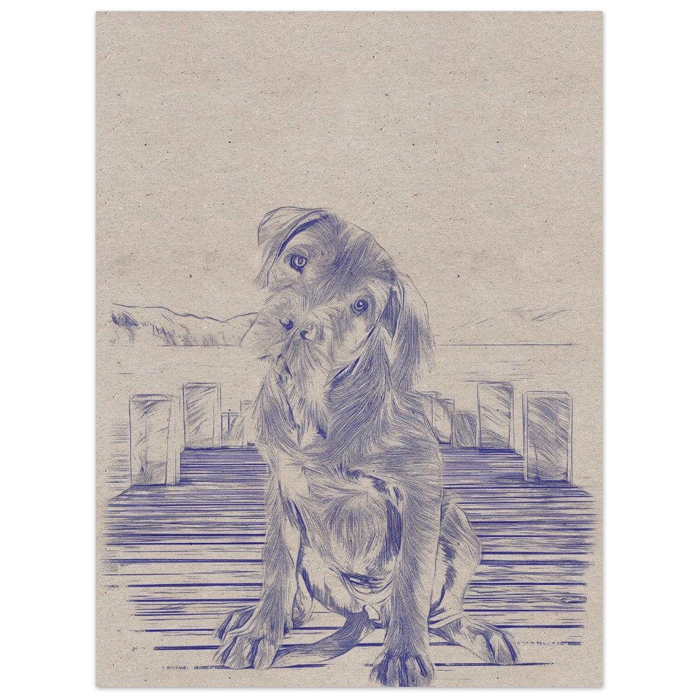 Dock Pup - Museum-Quality Matte Paper Poster