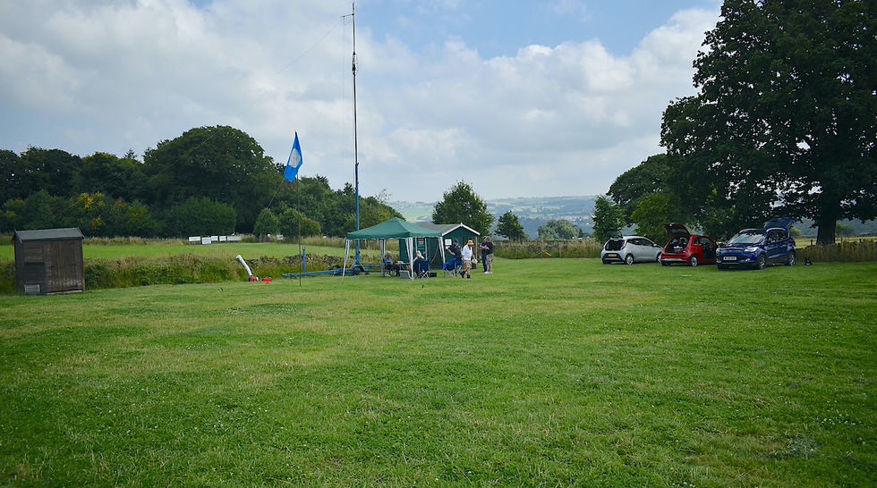 Our radio shack in the field at Farnley Tyas