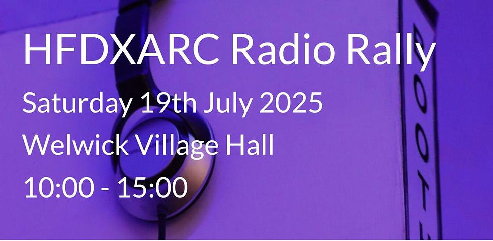 Flyer for Humber Fortress radio rally