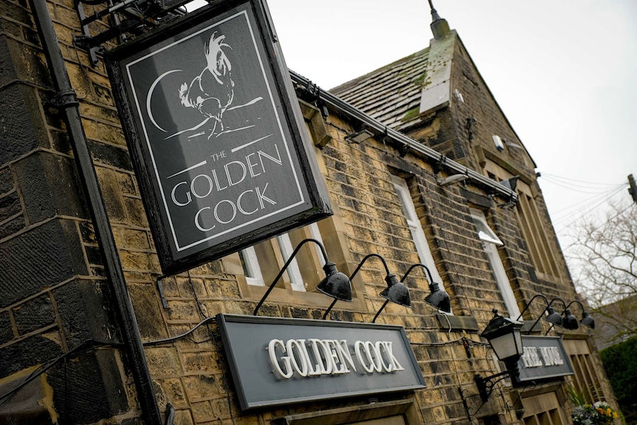 The Golden Cock, Farnley Tyas, setting for the club AGM.